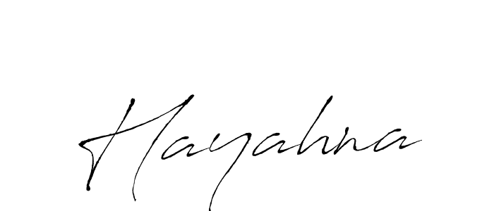 Create a beautiful signature design for name Hayahna. With this signature (Antro_Vectra) fonts, you can make a handwritten signature for free. Hayahna signature style 6 images and pictures png