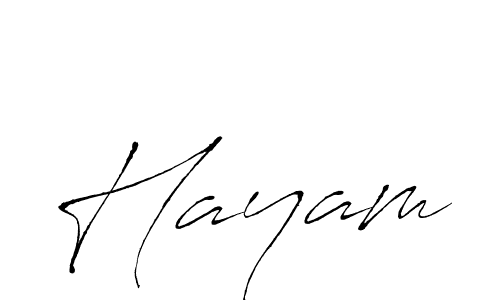 Create a beautiful signature design for name Hayam. With this signature (Antro_Vectra) fonts, you can make a handwritten signature for free. Hayam signature style 6 images and pictures png