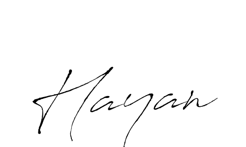 Also we have Hayan name is the best signature style. Create professional handwritten signature collection using Antro_Vectra autograph style. Hayan signature style 6 images and pictures png