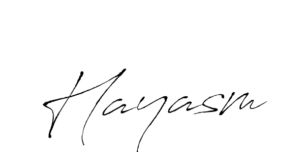 Hayasm stylish signature style. Best Handwritten Sign (Antro_Vectra) for my name. Handwritten Signature Collection Ideas for my name Hayasm. Hayasm signature style 6 images and pictures png