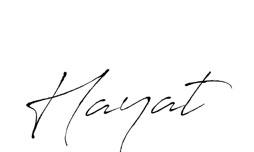 Use a signature maker to create a handwritten signature online. With this signature software, you can design (Antro_Vectra) your own signature for name Hayat. Hayat signature style 6 images and pictures png