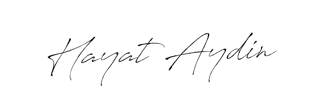 Hayat Aydin stylish signature style. Best Handwritten Sign (Antro_Vectra) for my name. Handwritten Signature Collection Ideas for my name Hayat Aydin. Hayat Aydin signature style 6 images and pictures png