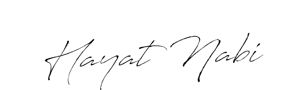 Make a beautiful signature design for name Hayat Nabi. With this signature (Antro_Vectra) style, you can create a handwritten signature for free. Hayat Nabi signature style 6 images and pictures png