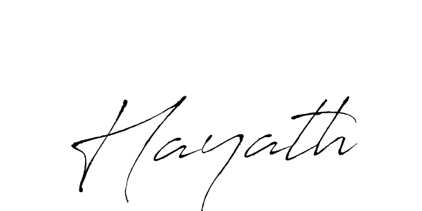Design your own signature with our free online signature maker. With this signature software, you can create a handwritten (Antro_Vectra) signature for name Hayath. Hayath signature style 6 images and pictures png