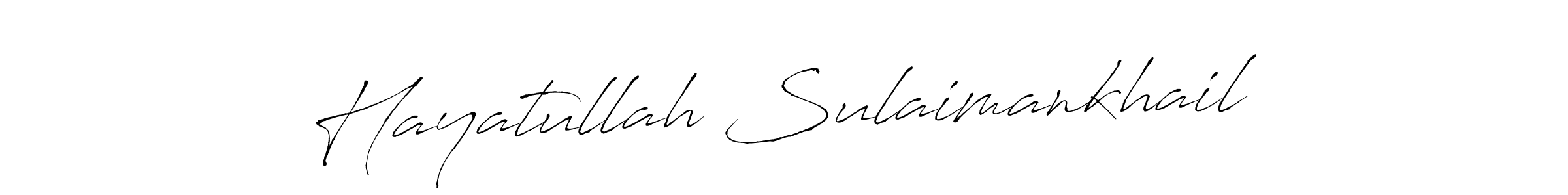 if you are searching for the best signature style for your name Hayatullah Sulaimankhail. so please give up your signature search. here we have designed multiple signature styles  using Antro_Vectra. Hayatullah Sulaimankhail signature style 6 images and pictures png