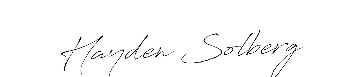 Also we have Hayden Solberg name is the best signature style. Create professional handwritten signature collection using Antro_Vectra autograph style. Hayden Solberg signature style 6 images and pictures png