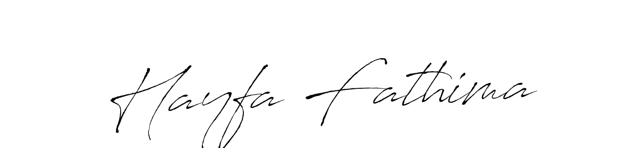 Design your own signature with our free online signature maker. With this signature software, you can create a handwritten (Antro_Vectra) signature for name Hayfa Fathima. Hayfa Fathima signature style 6 images and pictures png