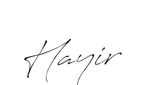 Make a beautiful signature design for name Hayir. With this signature (Antro_Vectra) style, you can create a handwritten signature for free. Hayir signature style 6 images and pictures png