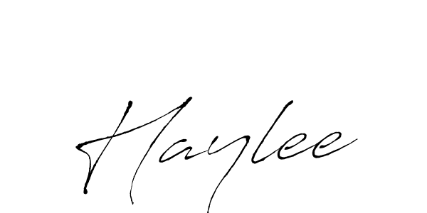 Make a beautiful signature design for name Haylee. With this signature (Antro_Vectra) style, you can create a handwritten signature for free. Haylee signature style 6 images and pictures png
