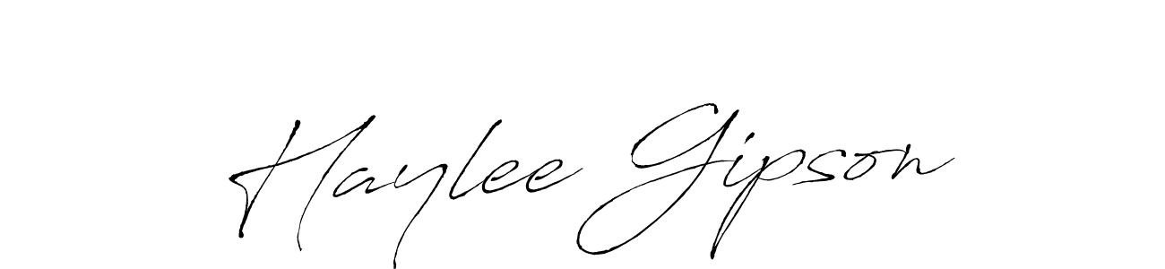 Make a beautiful signature design for name Haylee Gipson. With this signature (Antro_Vectra) style, you can create a handwritten signature for free. Haylee Gipson signature style 6 images and pictures png