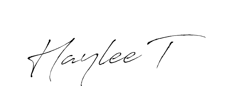 Antro_Vectra is a professional signature style that is perfect for those who want to add a touch of class to their signature. It is also a great choice for those who want to make their signature more unique. Get Haylee T name to fancy signature for free. Haylee T signature style 6 images and pictures png