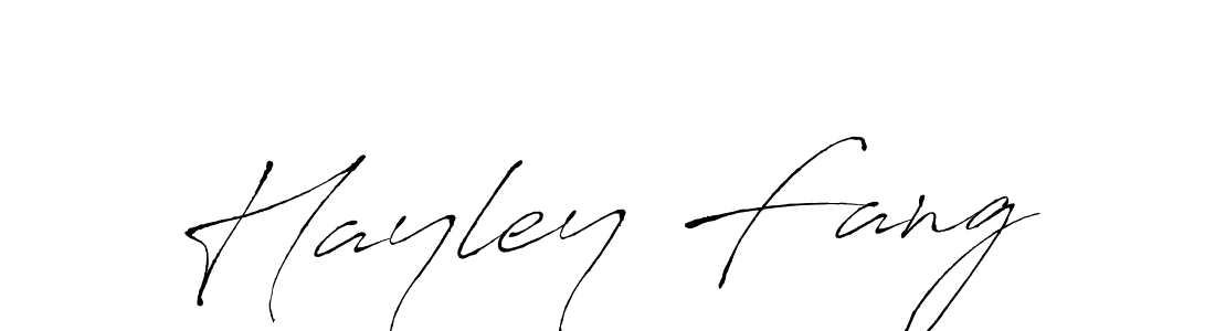 Hayley Fang stylish signature style. Best Handwritten Sign (Antro_Vectra) for my name. Handwritten Signature Collection Ideas for my name Hayley Fang. Hayley Fang signature style 6 images and pictures png
