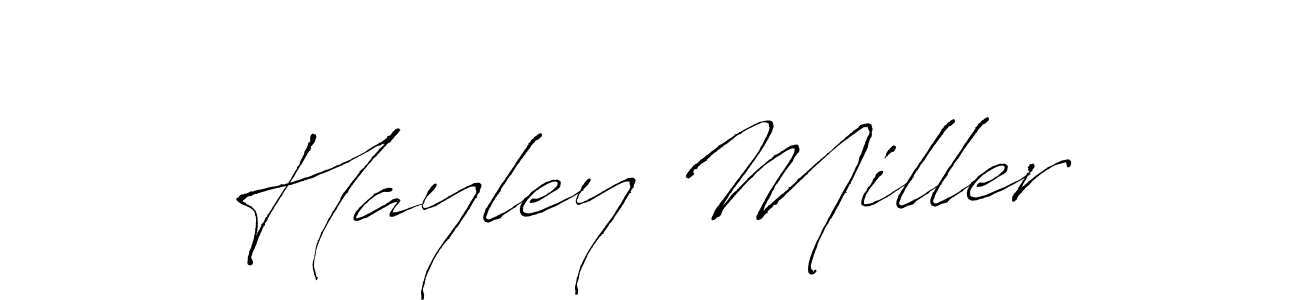 Make a beautiful signature design for name Hayley Miller. With this signature (Antro_Vectra) style, you can create a handwritten signature for free. Hayley Miller signature style 6 images and pictures png