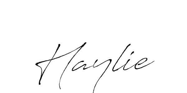 Haylie stylish signature style. Best Handwritten Sign (Antro_Vectra) for my name. Handwritten Signature Collection Ideas for my name Haylie. Haylie signature style 6 images and pictures png