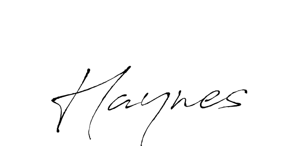 Design your own signature with our free online signature maker. With this signature software, you can create a handwritten (Antro_Vectra) signature for name Haynes. Haynes signature style 6 images and pictures png