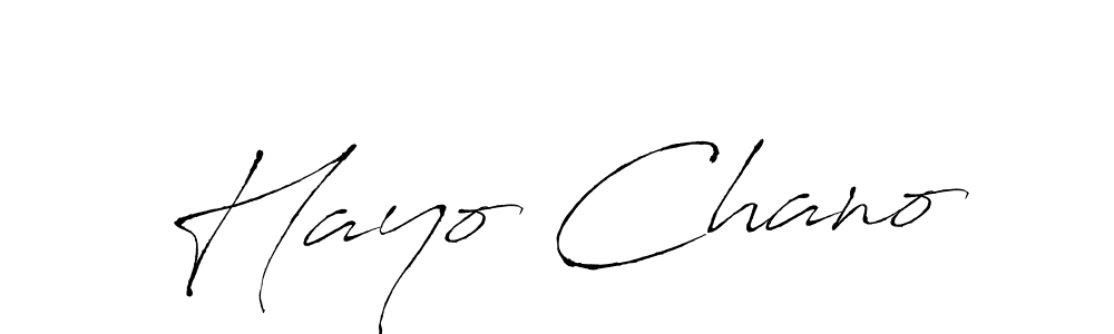 Hayo Chano stylish signature style. Best Handwritten Sign (Antro_Vectra) for my name. Handwritten Signature Collection Ideas for my name Hayo Chano. Hayo Chano signature style 6 images and pictures png