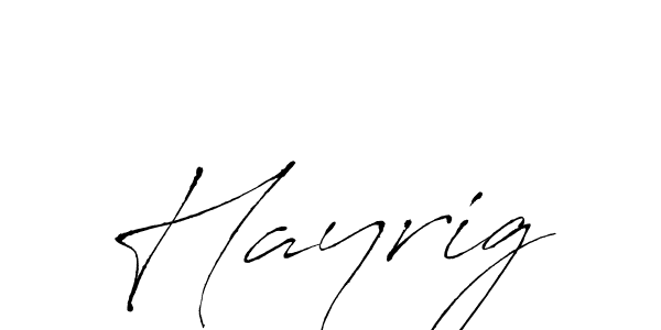 Create a beautiful signature design for name Hayrig. With this signature (Antro_Vectra) fonts, you can make a handwritten signature for free. Hayrig signature style 6 images and pictures png
