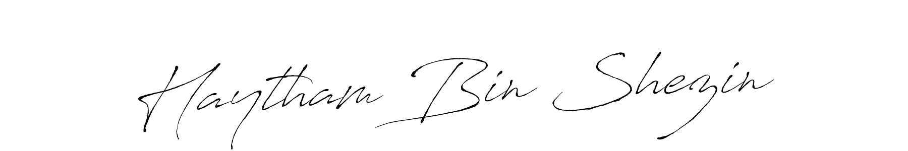 How to make Haytham Bin Shezin signature? Antro_Vectra is a professional autograph style. Create handwritten signature for Haytham Bin Shezin name. Haytham Bin Shezin signature style 6 images and pictures png