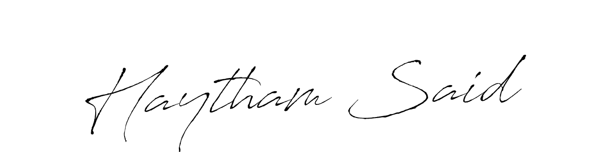 Also we have Haytham Said name is the best signature style. Create professional handwritten signature collection using Antro_Vectra autograph style. Haytham Said signature style 6 images and pictures png