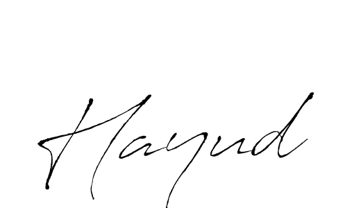 How to make Hayud signature? Antro_Vectra is a professional autograph style. Create handwritten signature for Hayud name. Hayud signature style 6 images and pictures png