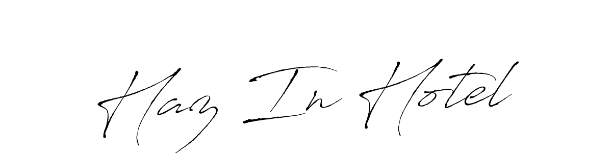 Haz In Hotel stylish signature style. Best Handwritten Sign (Antro_Vectra) for my name. Handwritten Signature Collection Ideas for my name Haz In Hotel. Haz In Hotel signature style 6 images and pictures png