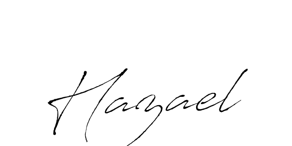 Use a signature maker to create a handwritten signature online. With this signature software, you can design (Antro_Vectra) your own signature for name Hazael. Hazael signature style 6 images and pictures png