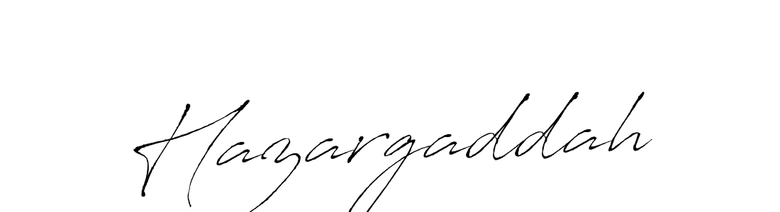 Make a beautiful signature design for name Hazargaddah. With this signature (Antro_Vectra) style, you can create a handwritten signature for free. Hazargaddah signature style 6 images and pictures png