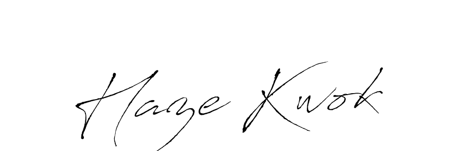 Make a beautiful signature design for name Haze Kwok. With this signature (Antro_Vectra) style, you can create a handwritten signature for free. Haze Kwok signature style 6 images and pictures png