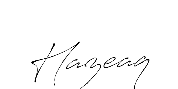 Design your own signature with our free online signature maker. With this signature software, you can create a handwritten (Antro_Vectra) signature for name Hazeaq. Hazeaq signature style 6 images and pictures png