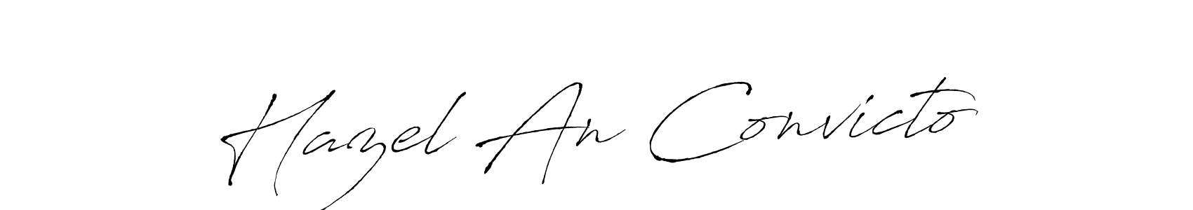 Design your own signature with our free online signature maker. With this signature software, you can create a handwritten (Antro_Vectra) signature for name Hazel An Convicto. Hazel An Convicto signature style 6 images and pictures png