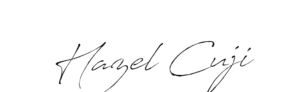 Also we have Hazel Cuji name is the best signature style. Create professional handwritten signature collection using Antro_Vectra autograph style. Hazel Cuji signature style 6 images and pictures png