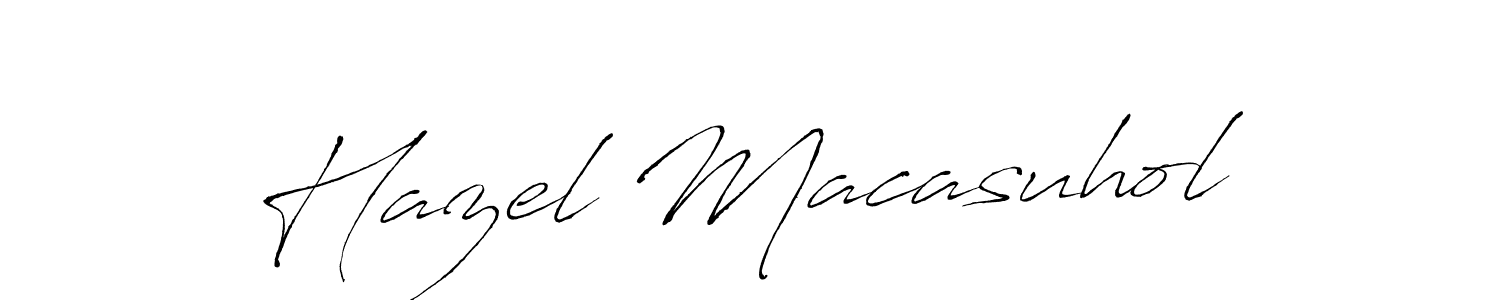 This is the best signature style for the Hazel Macasuhol name. Also you like these signature font (Antro_Vectra). Mix name signature. Hazel Macasuhol signature style 6 images and pictures png