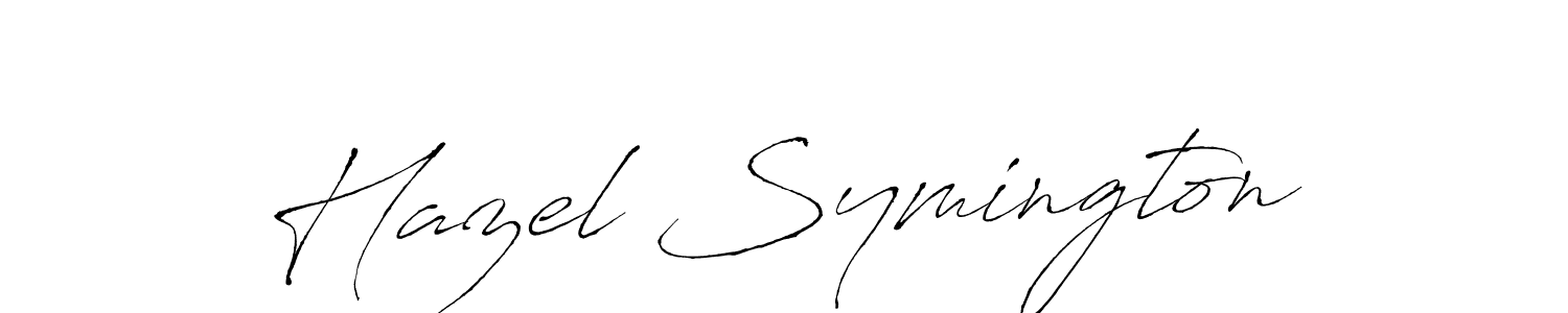 Design your own signature with our free online signature maker. With this signature software, you can create a handwritten (Antro_Vectra) signature for name Hazel Symington. Hazel Symington signature style 6 images and pictures png