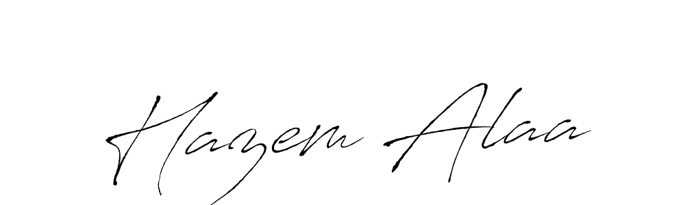 You can use this online signature creator to create a handwritten signature for the name Hazem Alaa. This is the best online autograph maker. Hazem Alaa signature style 6 images and pictures png