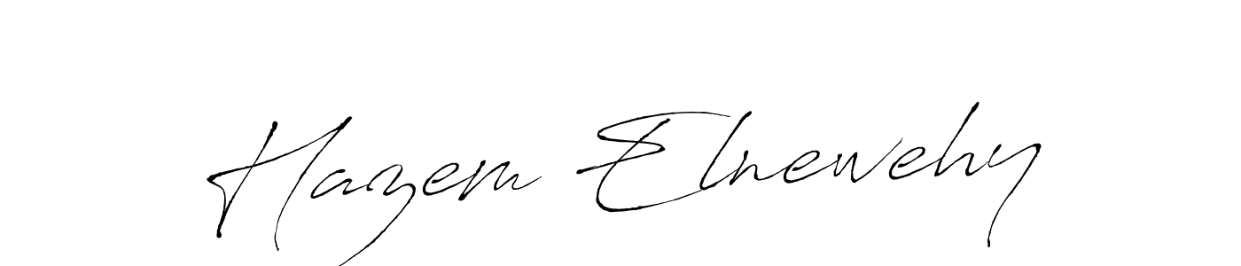 Design your own signature with our free online signature maker. With this signature software, you can create a handwritten (Antro_Vectra) signature for name Hazem Elnewehy. Hazem Elnewehy signature style 6 images and pictures png