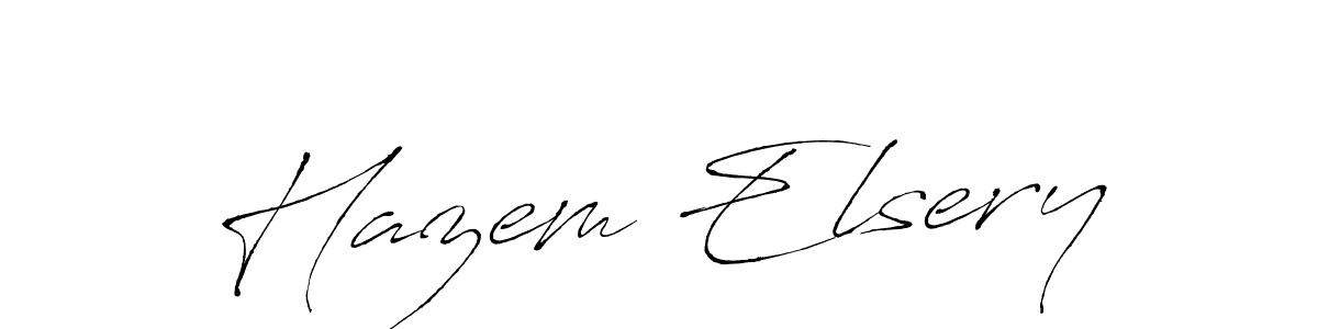 Create a beautiful signature design for name Hazem Elsery. With this signature (Antro_Vectra) fonts, you can make a handwritten signature for free. Hazem Elsery signature style 6 images and pictures png