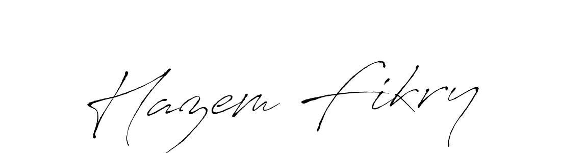 The best way (Antro_Vectra) to make a short signature is to pick only two or three words in your name. The name Hazem Fikry include a total of six letters. For converting this name. Hazem Fikry signature style 6 images and pictures png