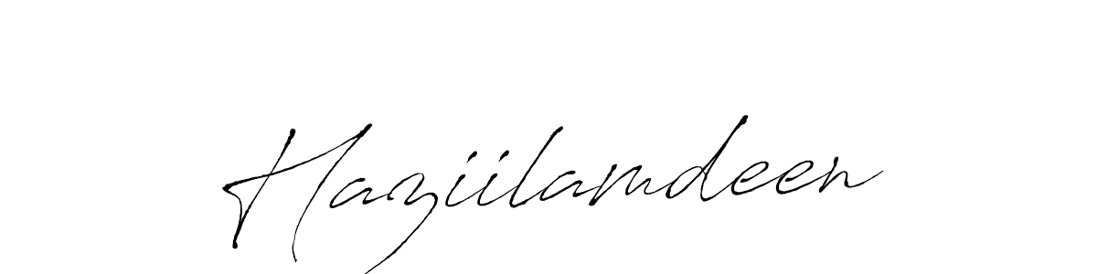 The best way (Antro_Vectra) to make a short signature is to pick only two or three words in your name. The name Haziilamdeen include a total of six letters. For converting this name. Haziilamdeen signature style 6 images and pictures png