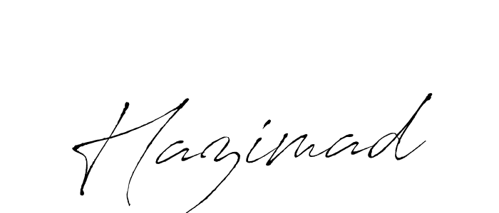 Make a beautiful signature design for name Hazimad. With this signature (Antro_Vectra) style, you can create a handwritten signature for free. Hazimad signature style 6 images and pictures png