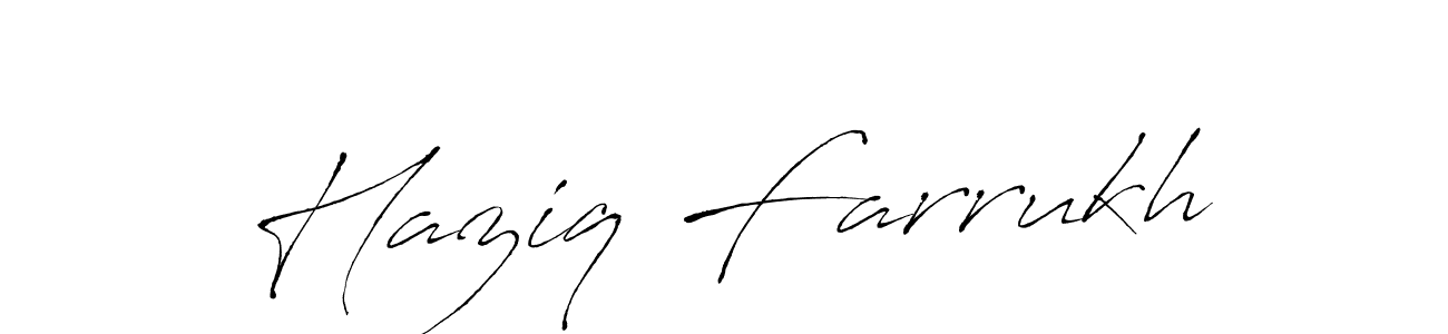 You should practise on your own different ways (Antro_Vectra) to write your name (Haziq Farrukh) in signature. don't let someone else do it for you. Haziq Farrukh signature style 6 images and pictures png