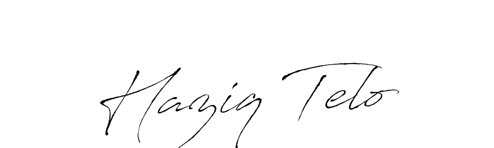 Use a signature maker to create a handwritten signature online. With this signature software, you can design (Antro_Vectra) your own signature for name Haziq Telo. Haziq Telo signature style 6 images and pictures png