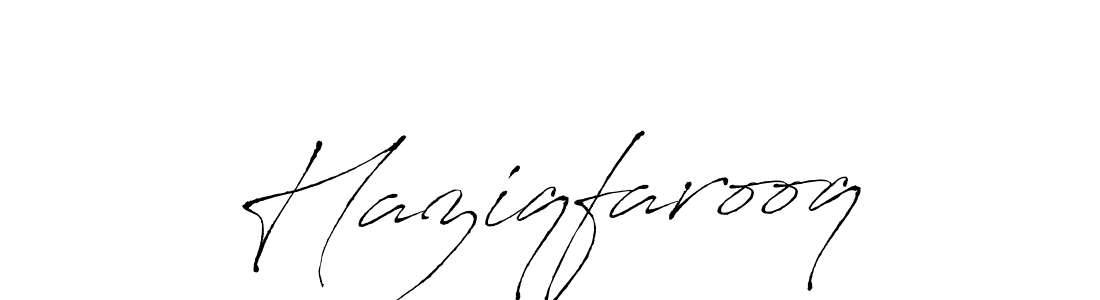 Haziqfarooq stylish signature style. Best Handwritten Sign (Antro_Vectra) for my name. Handwritten Signature Collection Ideas for my name Haziqfarooq. Haziqfarooq signature style 6 images and pictures png
