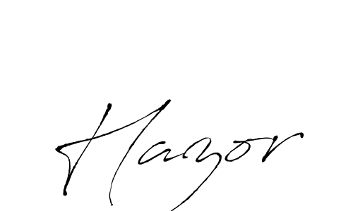 Also we have Hazor name is the best signature style. Create professional handwritten signature collection using Antro_Vectra autograph style. Hazor signature style 6 images and pictures png