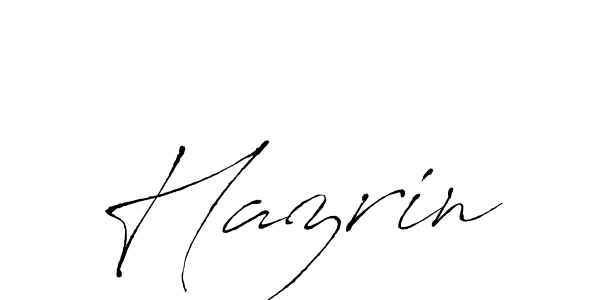 Create a beautiful signature design for name Hazrin. With this signature (Antro_Vectra) fonts, you can make a handwritten signature for free. Hazrin signature style 6 images and pictures png