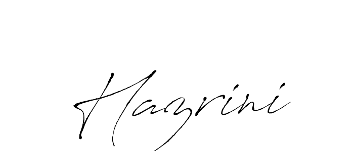 How to make Hazrini name signature. Use Antro_Vectra style for creating short signs online. This is the latest handwritten sign. Hazrini signature style 6 images and pictures png