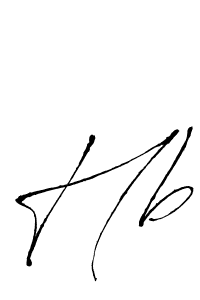 You should practise on your own different ways (Antro_Vectra) to write your name (Hb) in signature. don't let someone else do it for you. Hb signature style 6 images and pictures png