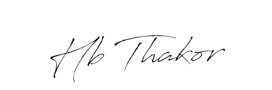 Similarly Antro_Vectra is the best handwritten signature design. Signature creator online .You can use it as an online autograph creator for name Hb Thakor. Hb Thakor signature style 6 images and pictures png