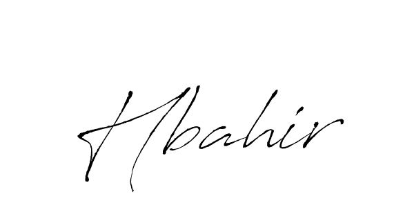 Design your own signature with our free online signature maker. With this signature software, you can create a handwritten (Antro_Vectra) signature for name Hbahir. Hbahir signature style 6 images and pictures png