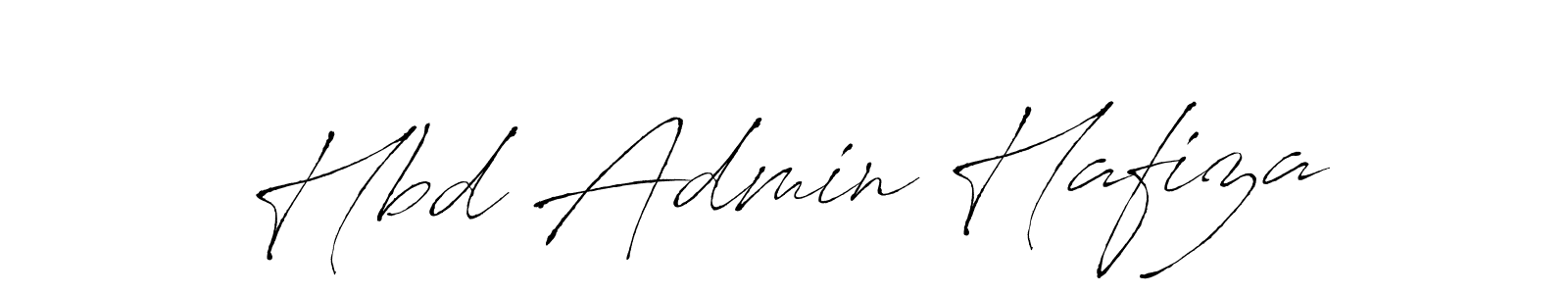 Make a beautiful signature design for name Hbd Admin Hafiza. With this signature (Antro_Vectra) style, you can create a handwritten signature for free. Hbd Admin Hafiza signature style 6 images and pictures png