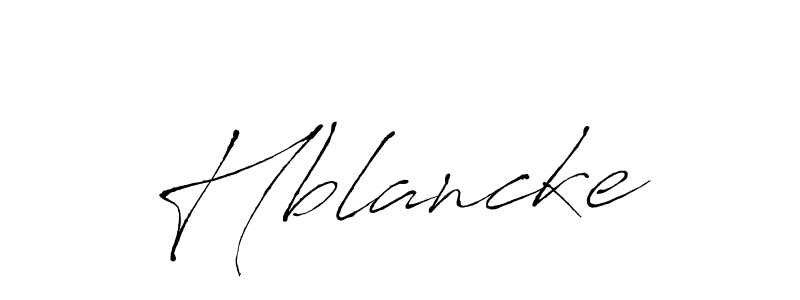 Design your own signature with our free online signature maker. With this signature software, you can create a handwritten (Antro_Vectra) signature for name Hblancke. Hblancke signature style 6 images and pictures png